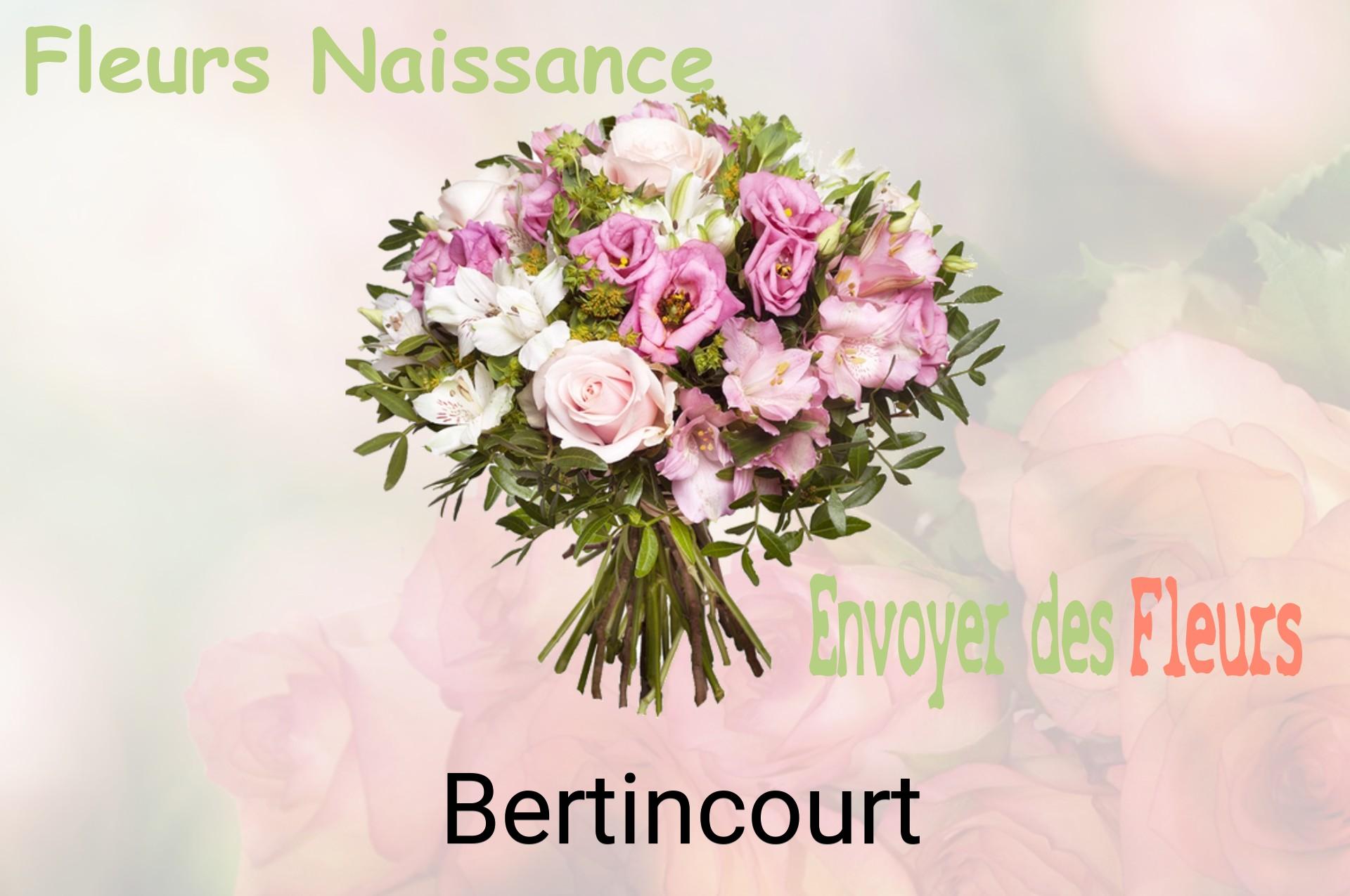 Bouquet de fleurs de naissance livré à Bertincourt