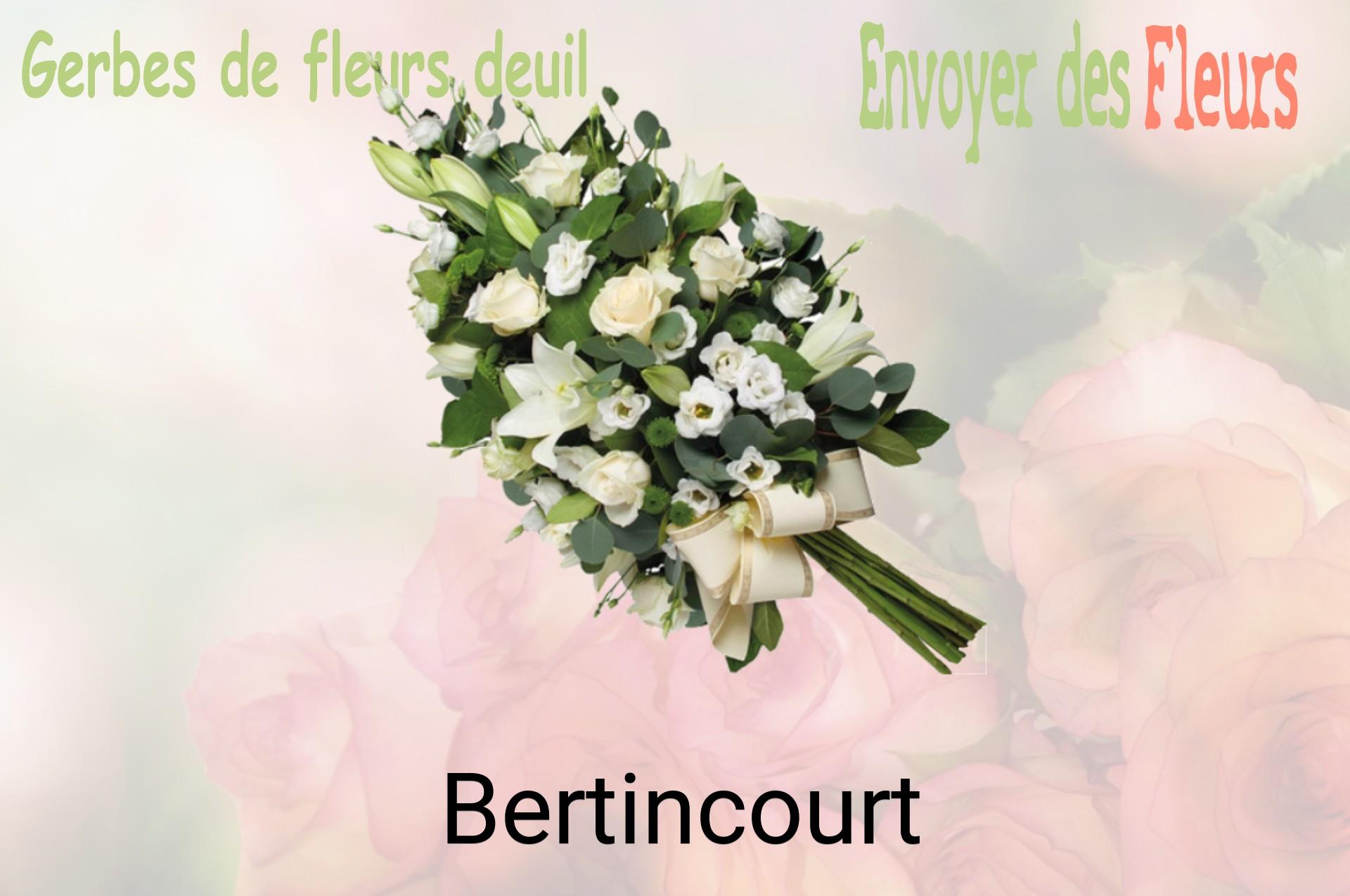 Gerbe de fleurs de deuil livrée à Bertincourt